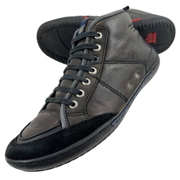 GANT Lace Up Distressed Leather Chukka Sneakers Men’s Size 8 - Picture 9 of 9